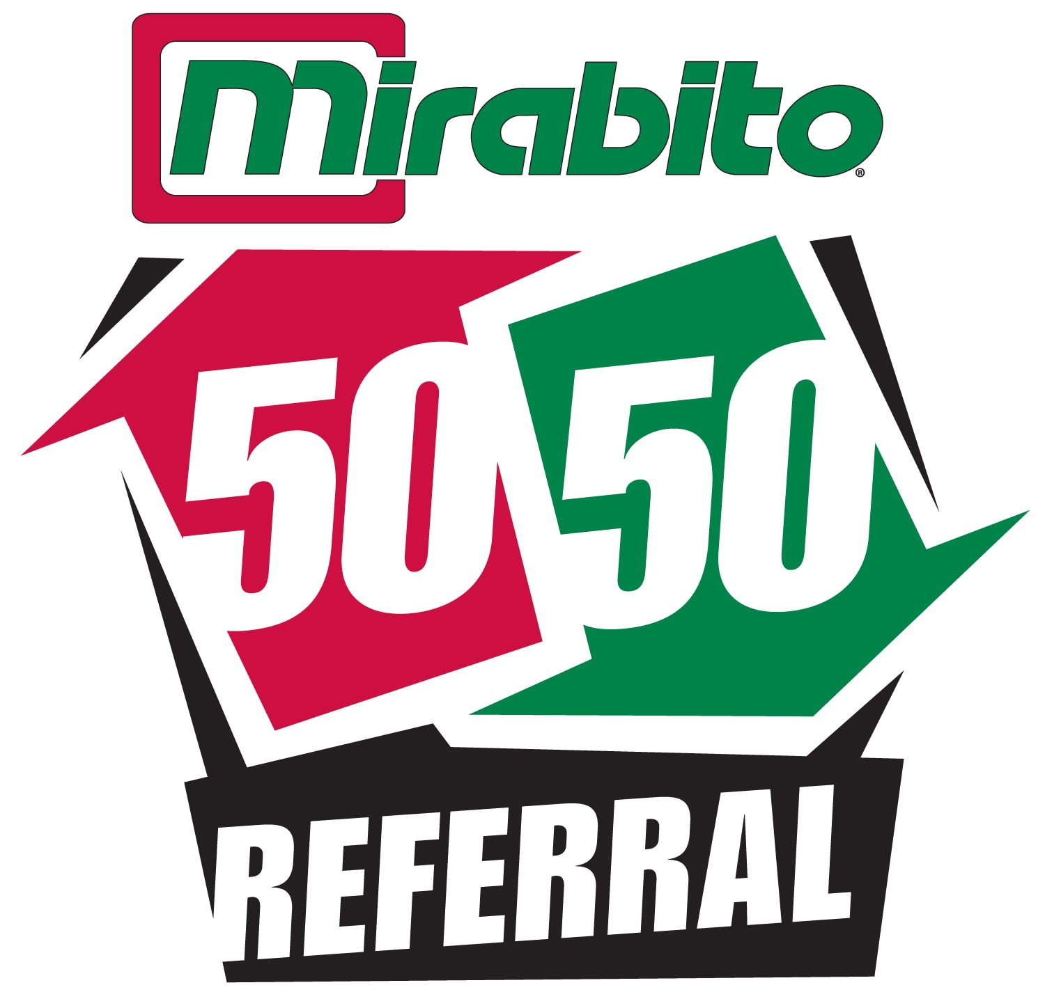 Mirabito 50/50 referral logo