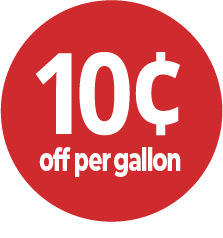 10 Cents Off Per Gallon