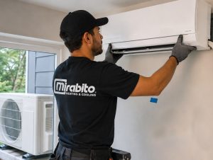 Mini split air conditioner installation by Mirabito Heating and Cooling